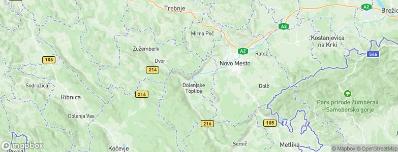 Straža, Slovenia Map