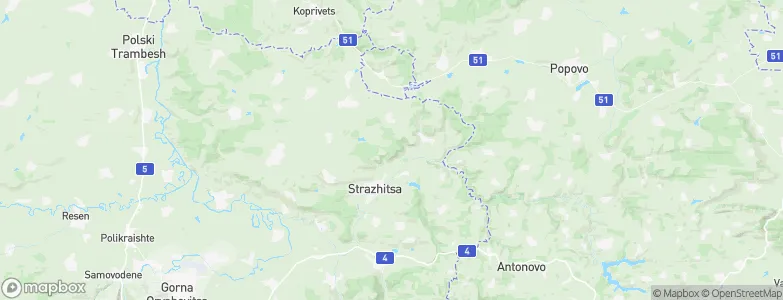 Strazhitsa, Bulgaria Map