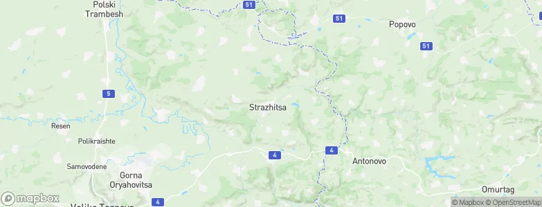Strazhitsa, Bulgaria Map