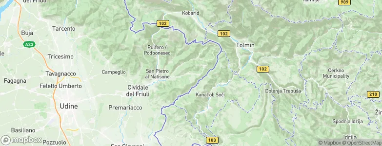 Stregna, Italy Map