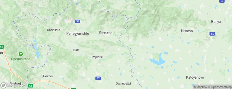 Strelcha, Bulgaria Map