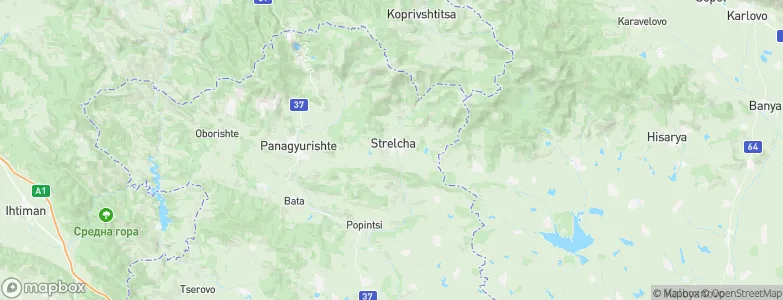 Strelcha, Bulgaria Map