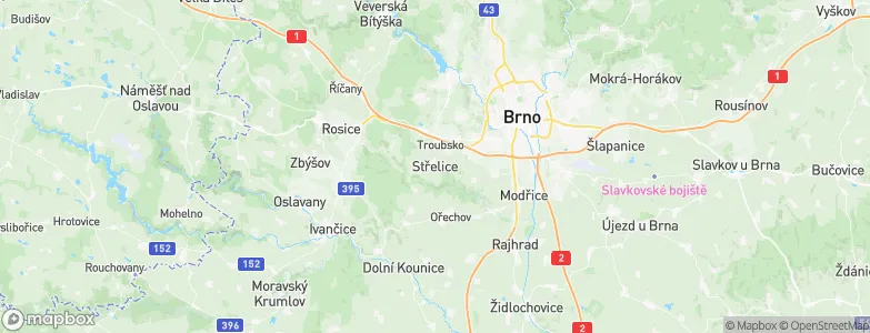 Střelice, Czechia Map
