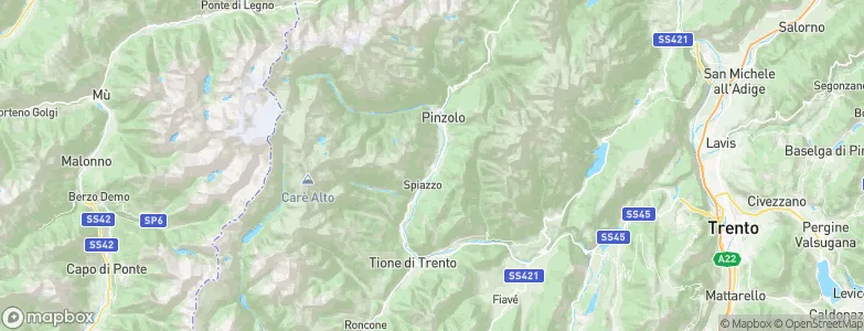 Strembo, Italy Map