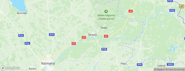 Strenči, Latvia Map