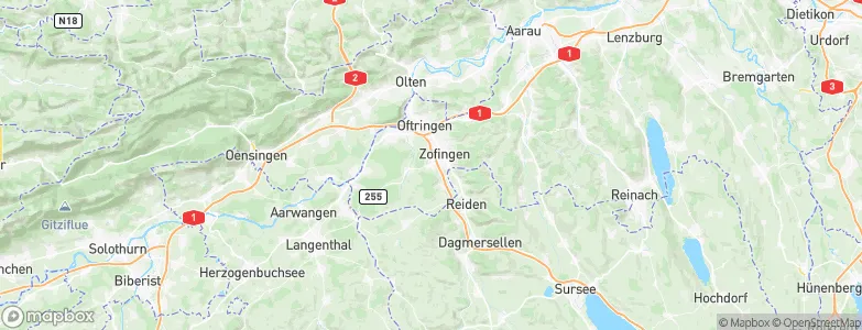 Strengelbach, Switzerland Map
