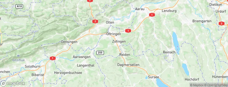 Strengelbach, Switzerland Map