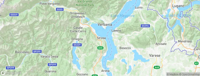 Stresa, Italy Map