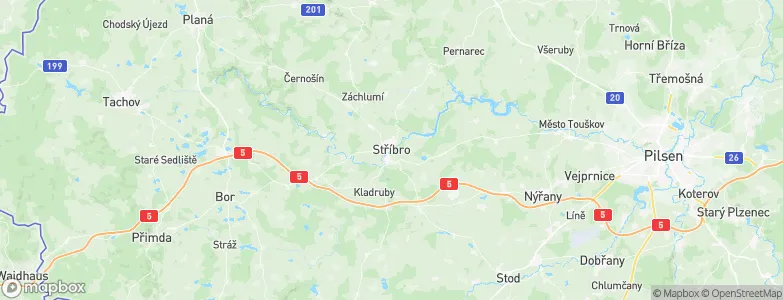 Stříbro, Czechia Map