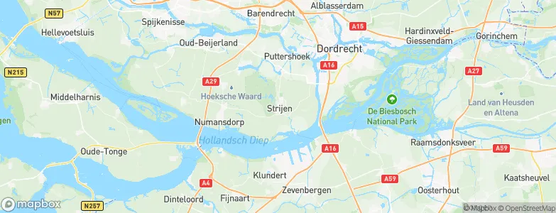 Strijen, Netherlands Map