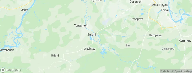 Strizhi, Russia Map