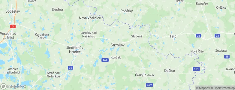 Strmilov, Czechia Map