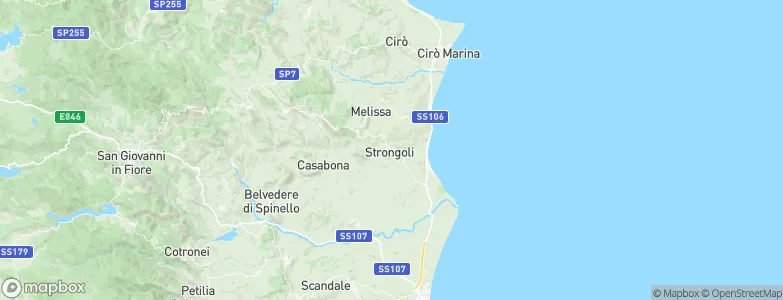 Strongoli, Italy Map