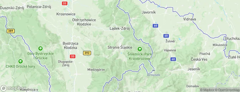 Stronie Śląskie, Poland Map