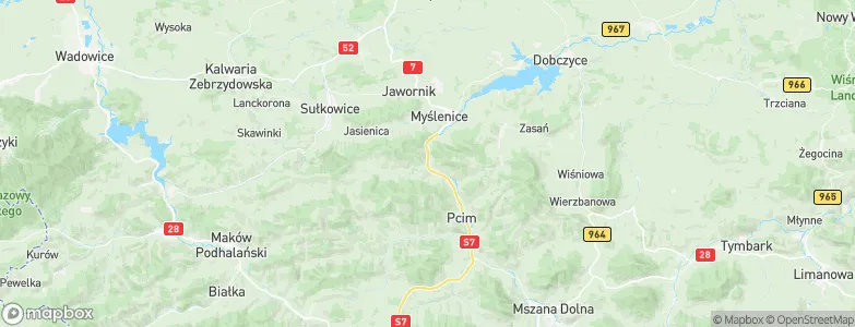 Stróża, Poland Map