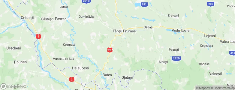 Strunga, Romania Map