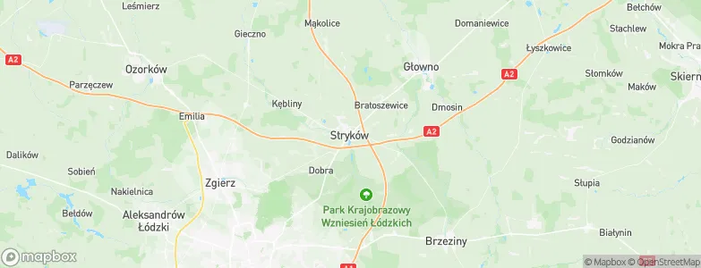 Stryków, Poland Map