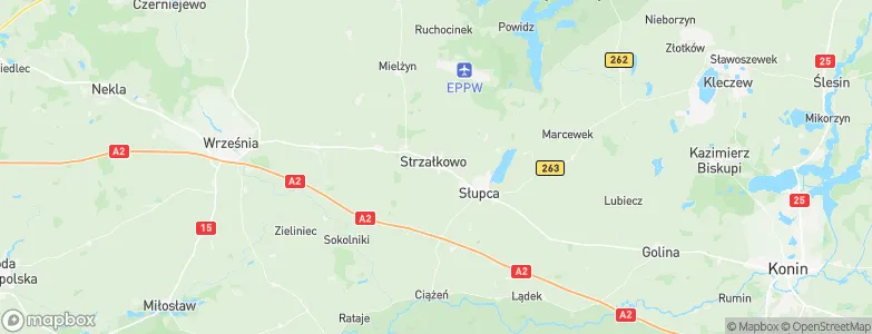 Strzałkowo, Poland Map
