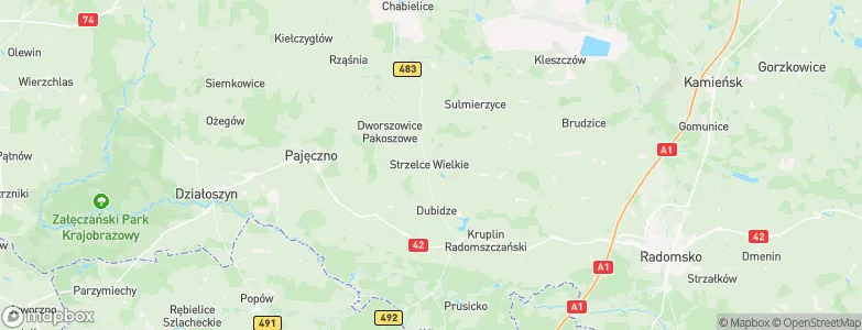 Strzelce Wielkie, Poland Map