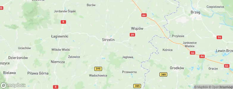 Strzelin County, Poland Map