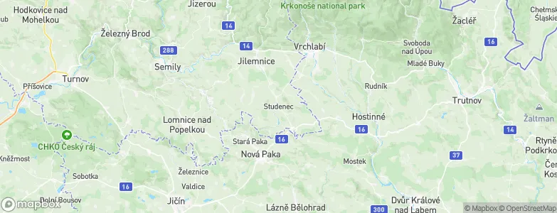 Studenec, Czechia Map