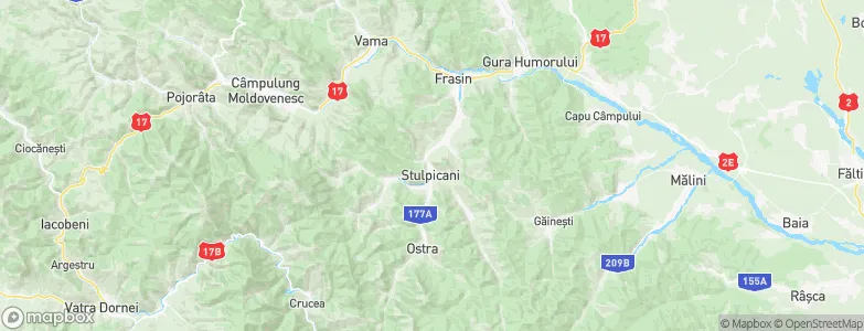 Stulpicani, Romania Map