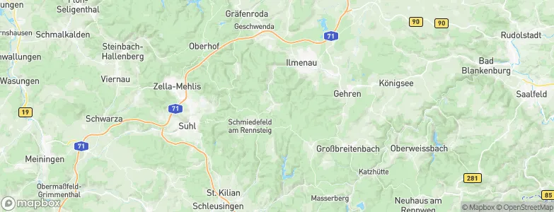 Stützerbach, Germany Map