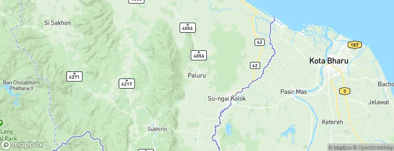Su-ngai Padi, Thailand Map