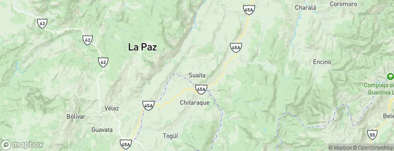Suaita, Colombia Map
