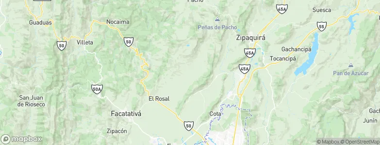 Subachoque, Colombia Map