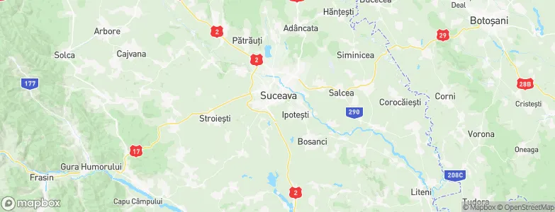 Suceava, Romania Map