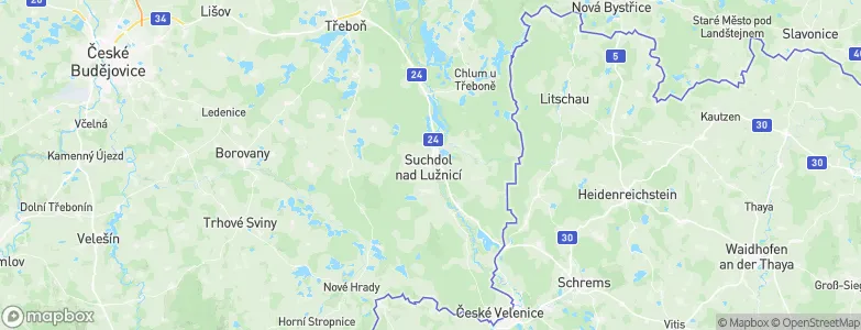 Suchdol nad Lužnicí, Czechia Map