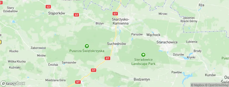 Suchedniów, Poland Map