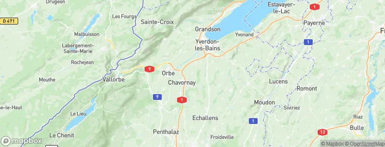 Suchy, Switzerland Map