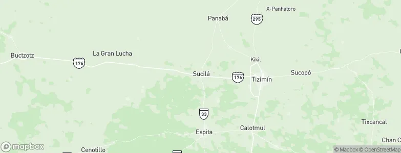 Sucilá, Mexico Map