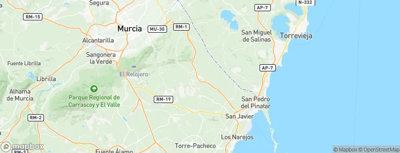 Sucina, Spain Map