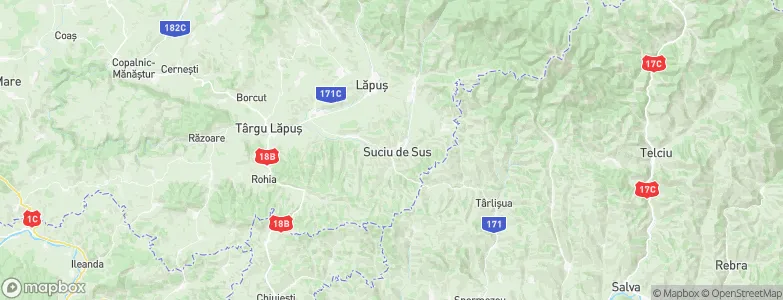 Suciu de Sus, Romania Map