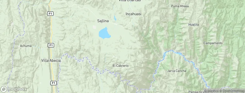 Sud Cinti, Bolivia Map