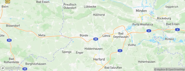 Südlengern, Germany Map