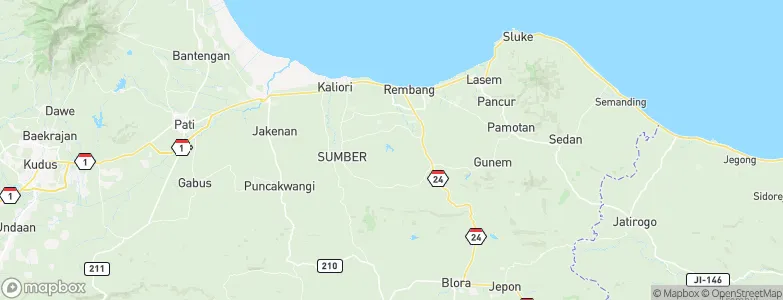 Sudo, Indonesia Map