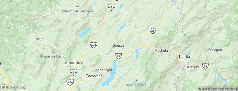 Suesca, Colombia Map
