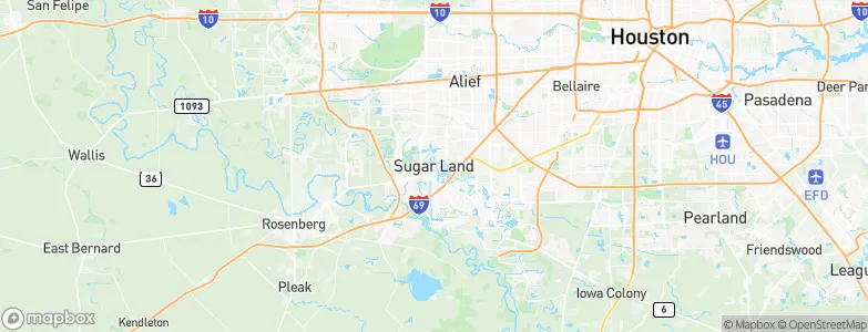 Sugar Land, United States Map