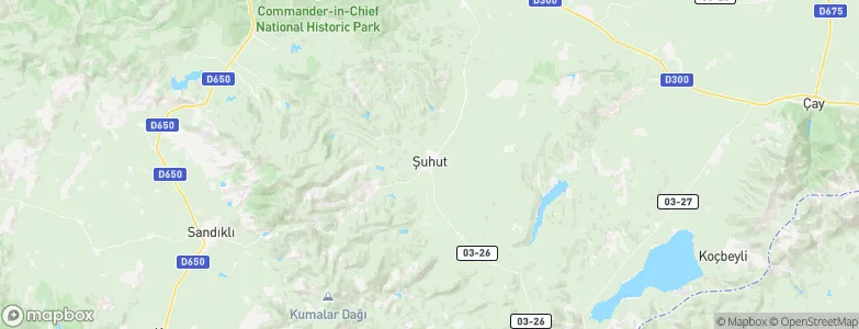 Şuhut, Turkey Map