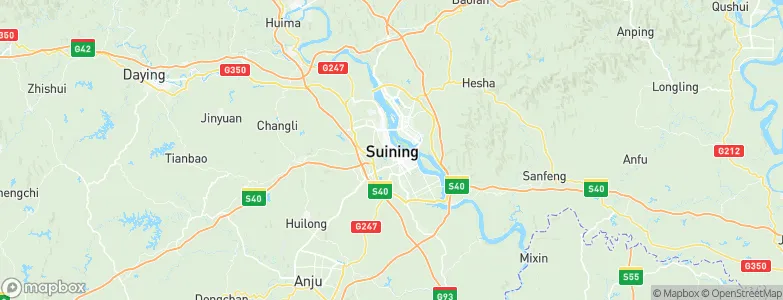 Suining, China Map