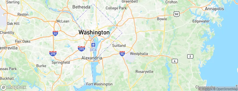 Suitland, United States Map
