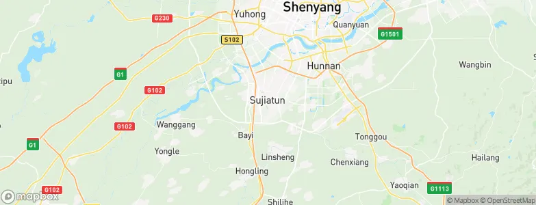Sujiatun, China Map