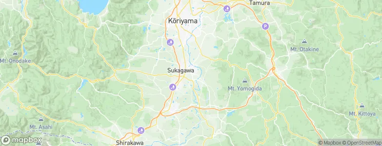 Sukagawa, Japan Map