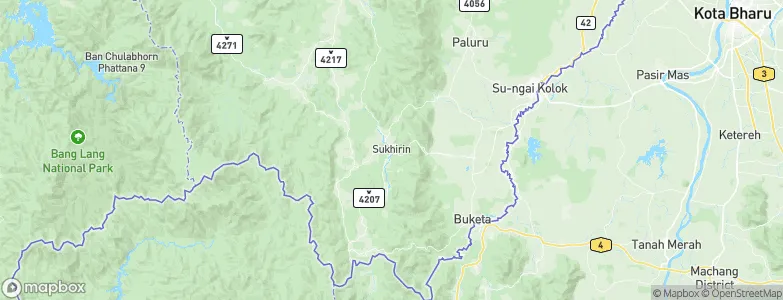 Sukhirin, Thailand Map