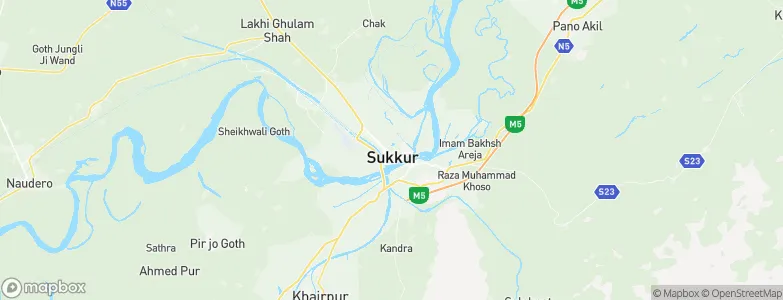 Sukkur, Pakistan Map