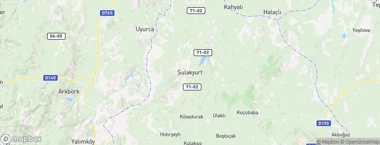 Sulakyurt, Turkey Map